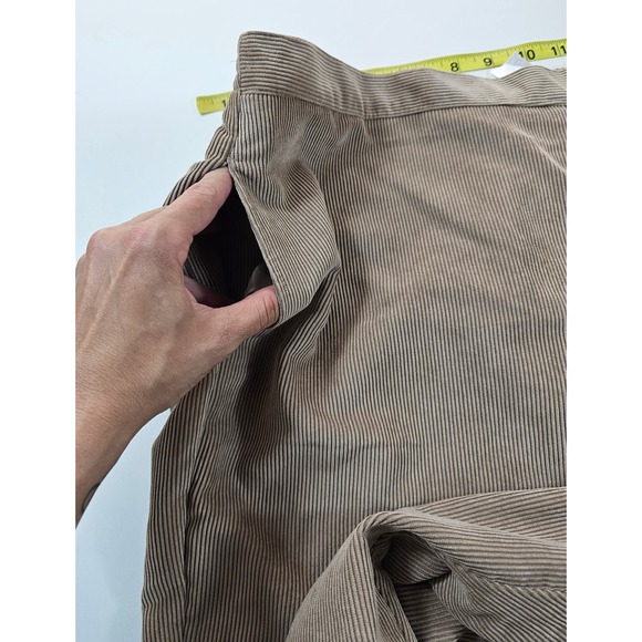 NWT alfred dunner classic fit pants combed corduroy khaki beige pull on sz 20 ^ - Picture 5 of 8